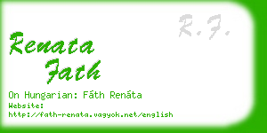 renata fath business card
