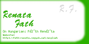 renata fath business card